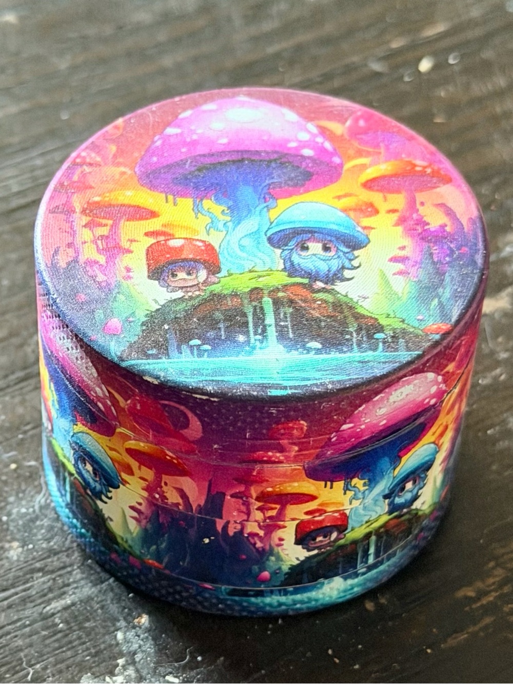 Grinder 4 layer grinder Mushroom Forest Mushroom Elves Great Dried Herb Kitchen